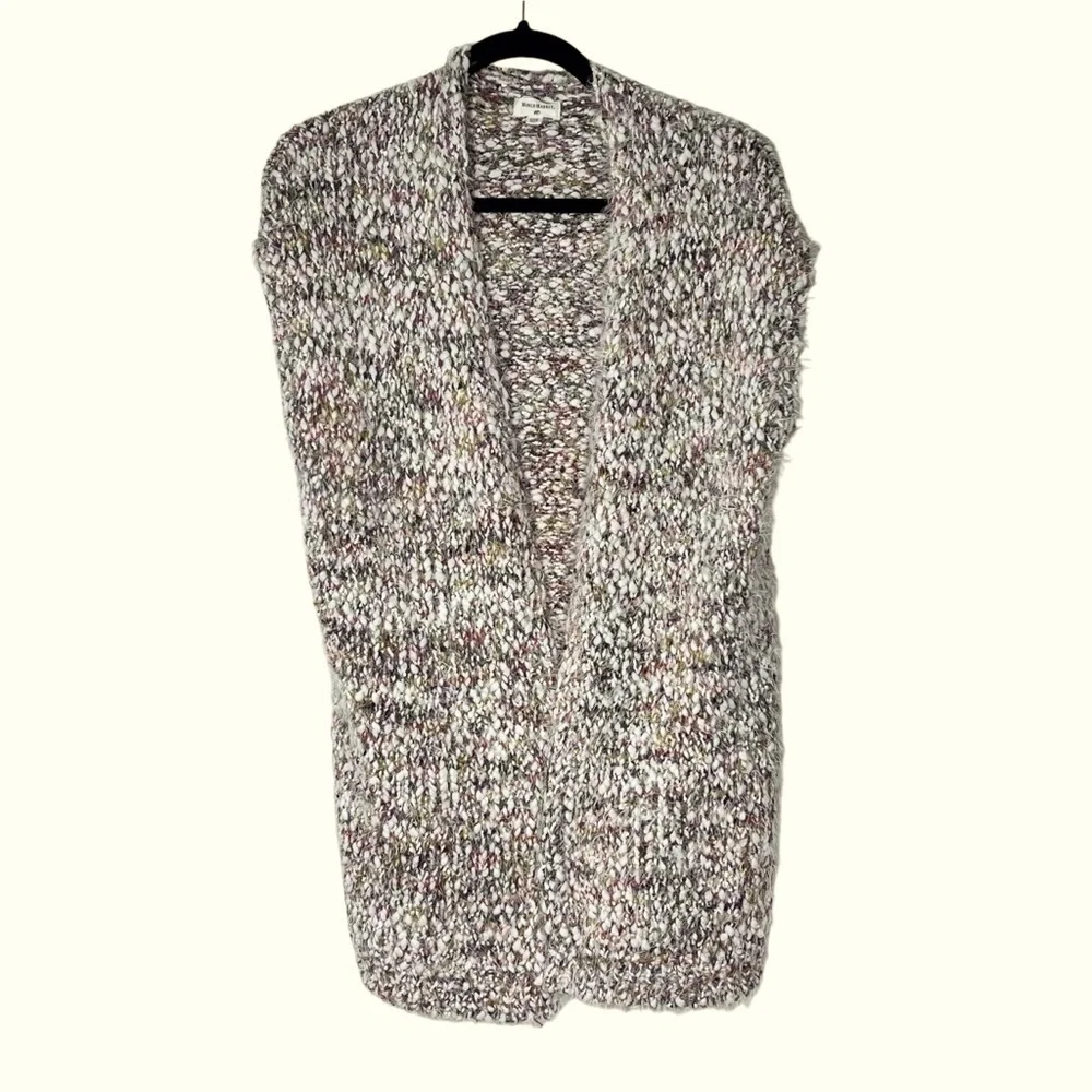 WORLD MARKET Multicolor Textured Open Front Chunky Knit Tunic Sweater  OS